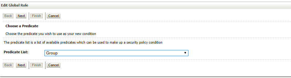 Add role conditions by clicking on the Add Conditions button Add role conditions by clicking on the Add Conditions button